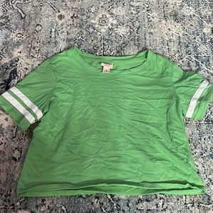 size xs green crop top